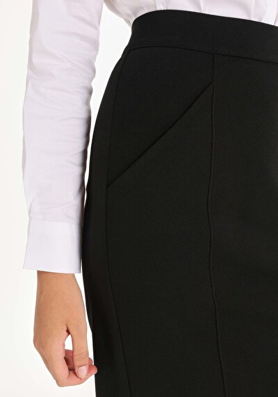 اعرض التفاصيل لـ نحيف  تنورة سوداء نسائية