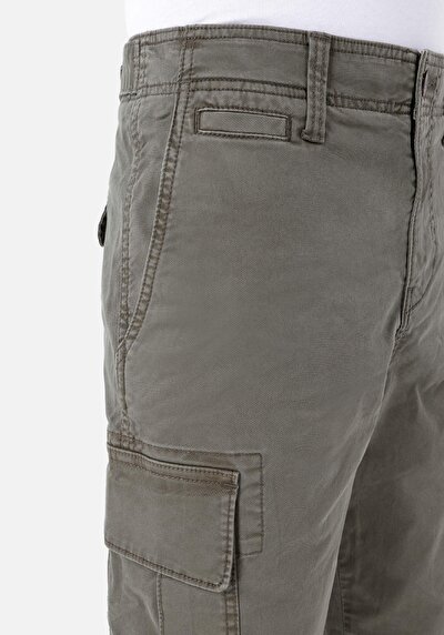 اعرض التفاصيل لـ عادي   الخصر مستقيم الساق رجالي بنطلون أخضر