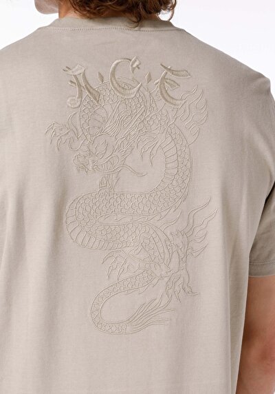 اعرض التفاصيل لـ عادي قصة رقبة مستديرة تي شيرت رجالي بيج بأكمام قصيرة