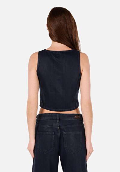 صورة من أزرق داكن للنساء صدرية