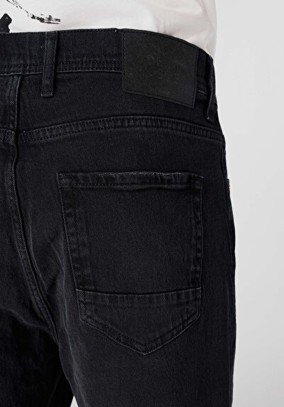 اعرض التفاصيل لـ فضفاض مدبب  سوبر عالية الخصر يتقلص الساق جينز رمادي للرجال