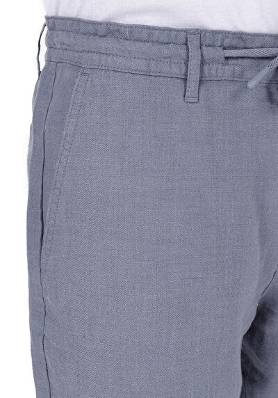 اعرض التفاصيل لـ عادي   الخصر مستقيم شورت رجالي أزرق