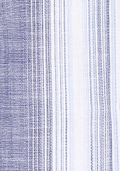 اعرض التفاصيل لـ قميص عادي رقبة مخطط رجالي أزرق كحلي كم طويل قميص