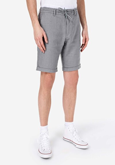 اعرض التفاصيل لـ عادي   الخصر مستقيم شورت أخضر رجالي