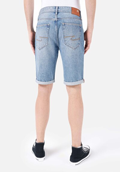 اعرض التفاصيل لـ عادي   الخصر رجالي نيلي جان شورت