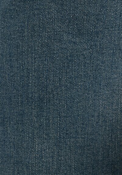 اعرض التفاصيل لـ مستقيم  خصر منخفض مستقيم الساق الجينز النيلي للرجال