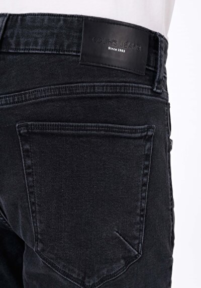 اعرض التفاصيل لـ سليم  خصر منخفض ساق ضيقة جينز أسود للرجال