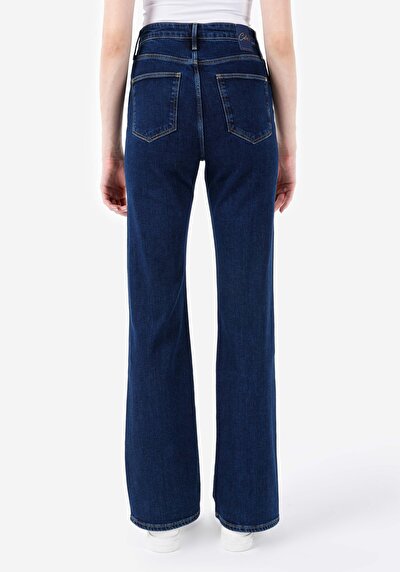 صورة من عادي الخصر حذاء نسائي جينز نيلي