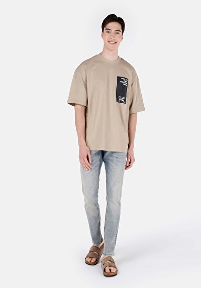 صورة من مستقيم جينز نيلي للرجال