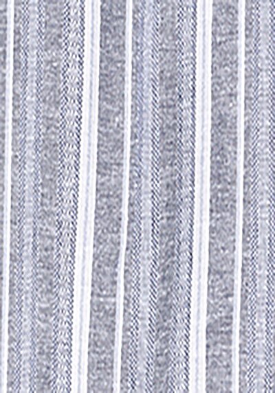 اعرض التفاصيل لـ قميص عادي رقبة مخطط رجالي أزرق كم قصير قميص