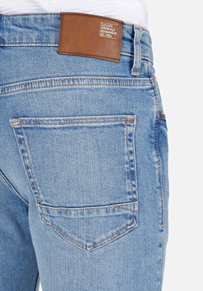 اعرض التفاصيل لـ Skinny Fit جينز نيلي للرجال