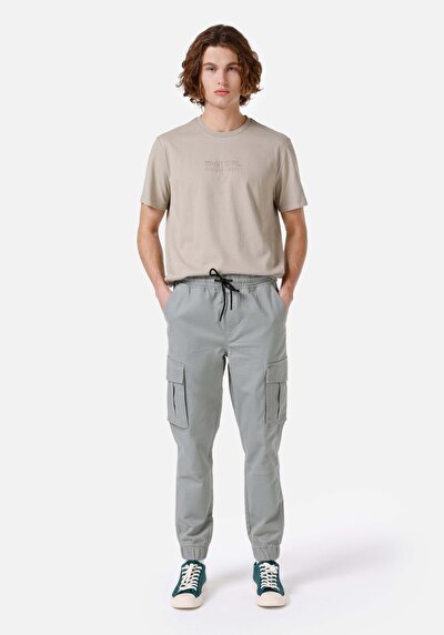 صورة من نحيف   الخصر مطاطي الساق رجالي السراويل الخضراء