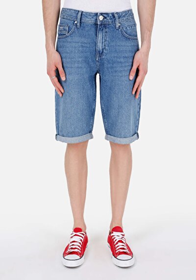 صورة من مستقيم الخصر المنخفض شورت نيلي جان للرجال