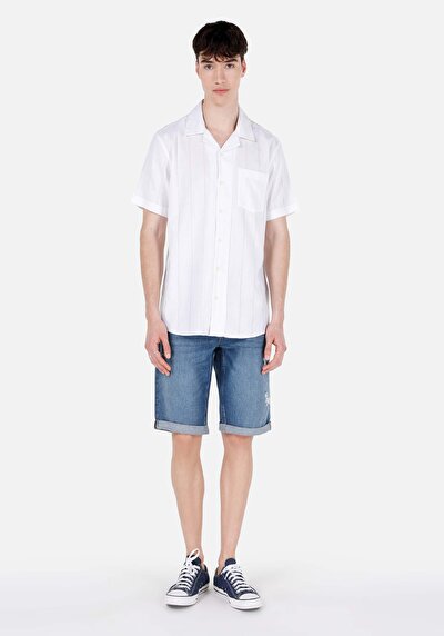 صورة من عادي   الخصر رجالي نيلي جان شورت