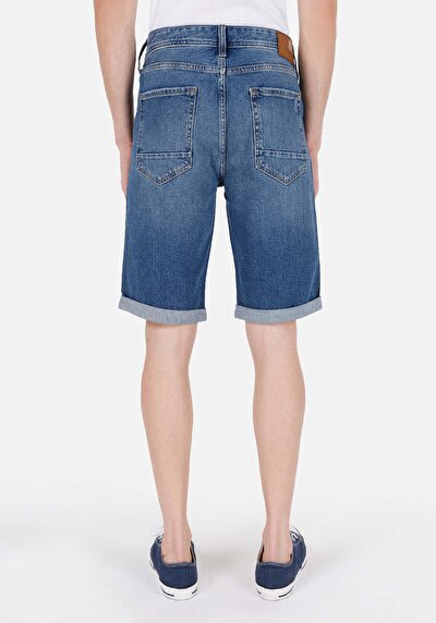 اعرض التفاصيل لـ عادي   الخصر رجالي نيلي جان شورت