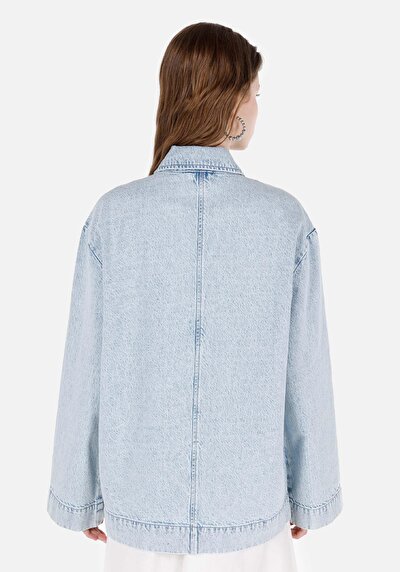 اعرض التفاصيل لـ أزرق للنساء جاكيت سترة