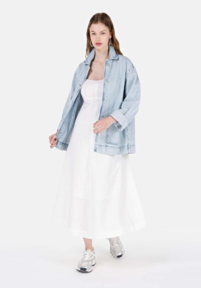 اعرض التفاصيل لـ أزرق للنساء جاكيت سترة