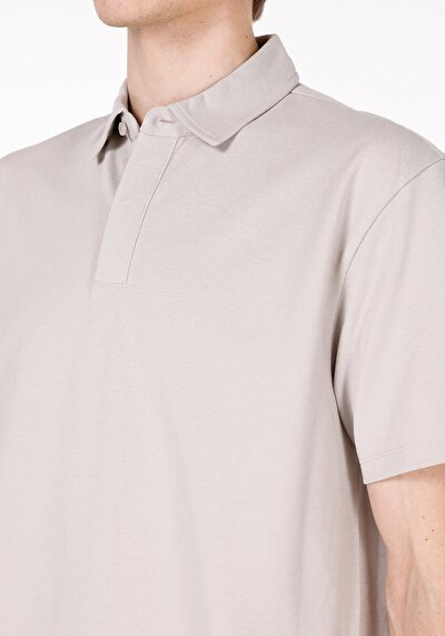 اعرض التفاصيل لـ كومفورت فيت بولو ياقة مستقيمة رجالي حجر كم قصير تي شيرت
