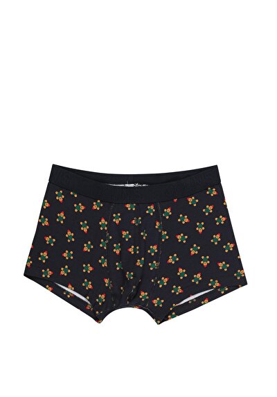 صورة من مودرن  المطبوعة رجالي الأزرق الداكن الملاكم