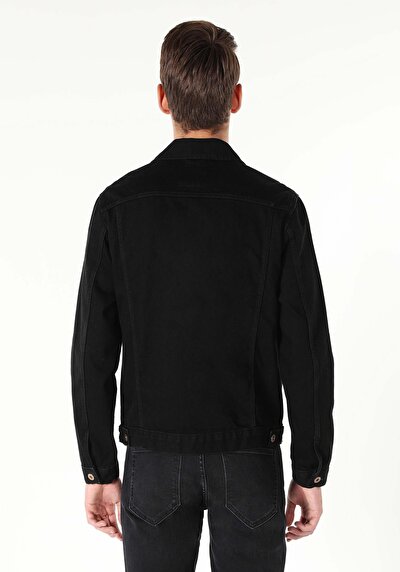 صورة من أزرق بحري للرجال جاكيت سترة