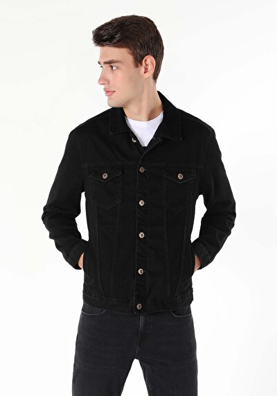 اعرض التفاصيل لـ أزرق بحري للرجال جاكيت سترة