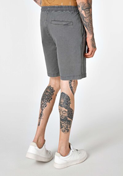 اعرض التفاصيل لـ شورت رجالي متوسط الخصر مقاس عادي أنثراسايت Cl1064127 