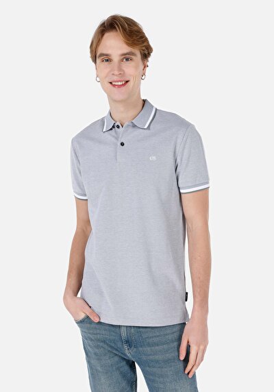 صورة من   بولو الرقبة مستقيم رجالي أخضر كم قصير تي شيرت