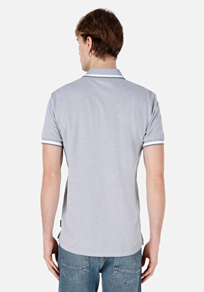 صورة من بولو الرقبة مستقيم رجالي أخضر كم قصير تي شيرت