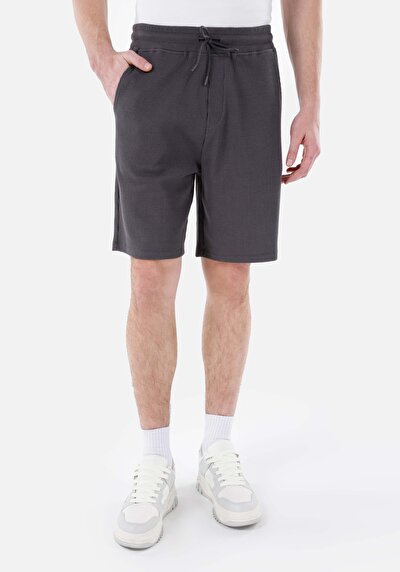 صورة من عادي الخصر مستقيم شورتات أنثراسايت للرجال