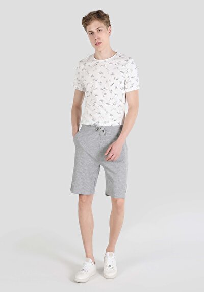 صورة من رمادي للرجال شورت