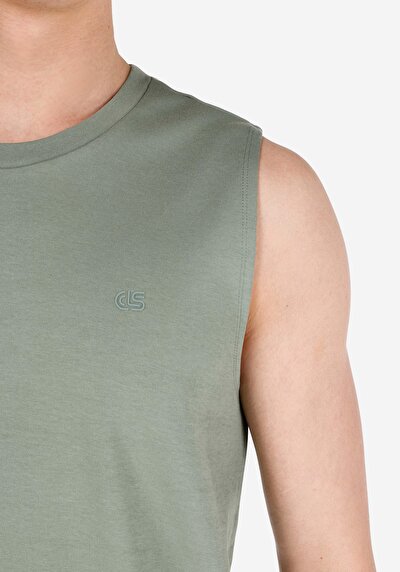 اعرض التفاصيل لـ رومال فيت بلوزة دبابة أخضر للرجال