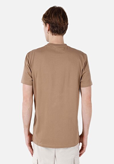 اعرض التفاصيل لـ كومفورت فيت رقبة مستديرة مستقيم رجالي رمادي كم قصير تي شيرت