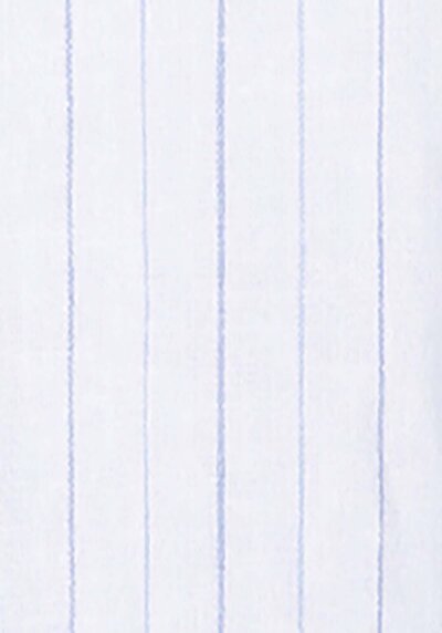 اعرض التفاصيل لـ قميص مريح رقبة مخطط نسائي أبيض كم طويل قميص