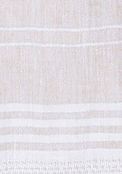 اعرض التفاصيل لـ قميص عادي رقبة مخطط رجالي بيج كم طويل قميص