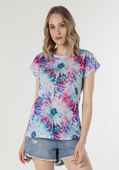 اعرض التفاصيل لـ متعدد الألوان للنساء تي شيرت بأكمام قصيرة