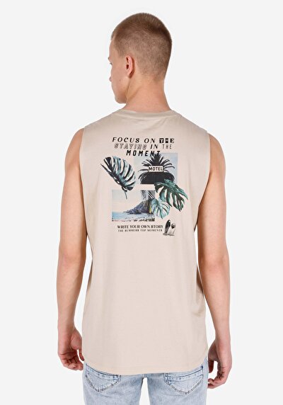 اعرض التفاصيل لـ رجالي بيج بلوزة دبابة