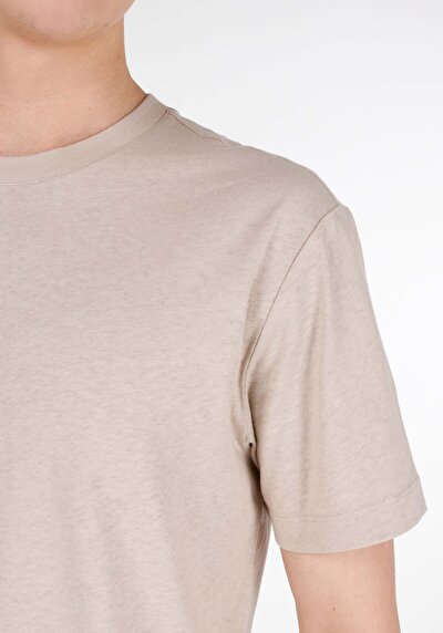 اعرض التفاصيل لـ كومفورت فيت رقبة مستديرة مستقيم رجالي بيج كم قصير تي شيرت