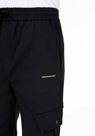 اعرض التفاصيل لـ نحيف   الخصر للرجال بنطلون أسود