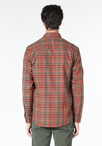 صورة من متعدد الألوان للرجال قميص كم طويل