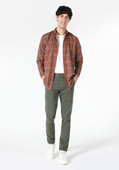 صورة من متعدد الألوان للرجال قميص كم طويل