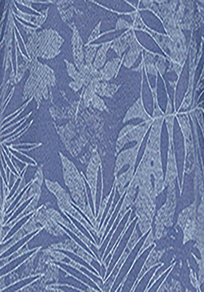 اعرض التفاصيل لـ كومفورت فيت بولو طوق مطبوع رجالي أزرق كم قصير تي شيرت