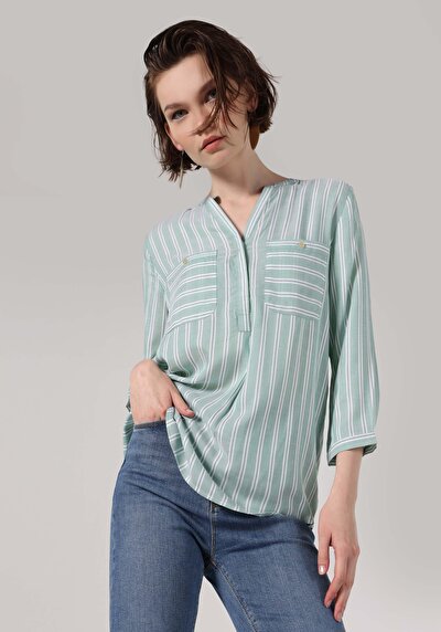 صورة من  للنساء بلوزة كم طويل