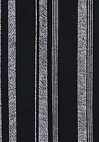 اعرض التفاصيل لـ قميص عادي رقبة مخطط رجالي أسود كم قصير قميص