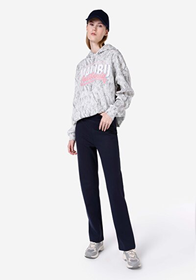 صورة من عادي   الخصر نسائي أزرق داكن بنطلون رياضي