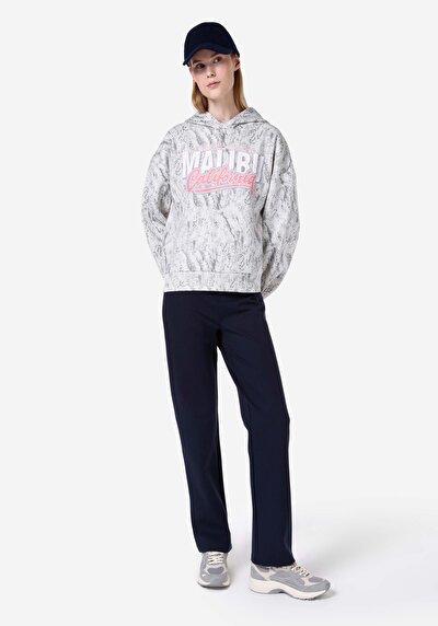 صورة من عادي الخصر نسائي أزرق داكن بنطلون رياضي