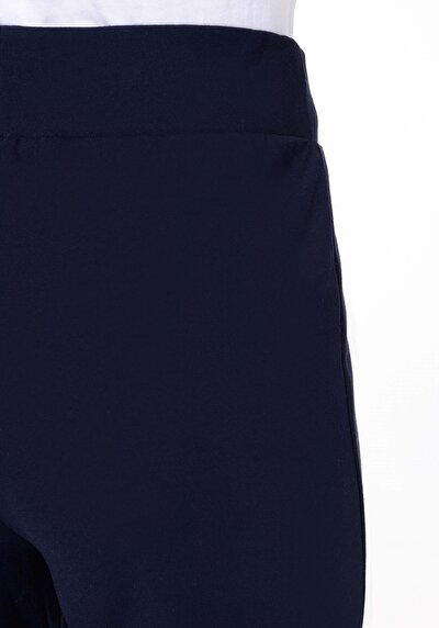 اعرض التفاصيل لـ عادي   الخصر نسائي أزرق داكن بنطلون رياضي