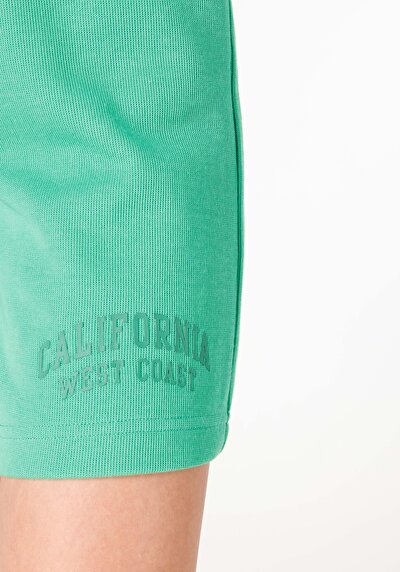 اعرض التفاصيل لـ ضيق   الخصر نسائي شورت أخضر