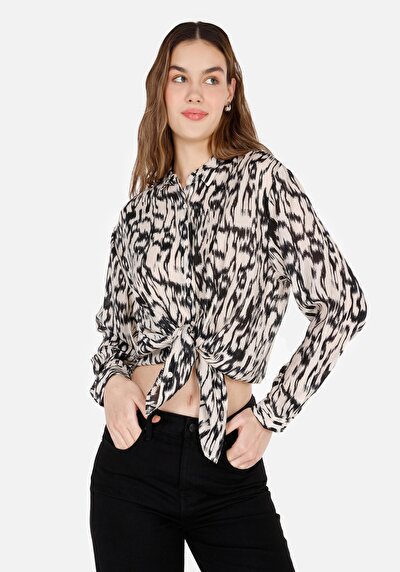 اعرض التفاصيل لـ بيج للنساء قميص  كم طويل