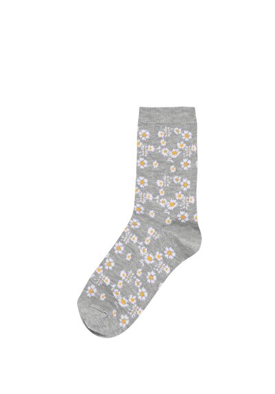 صورة من رمادي للنساء جوارب