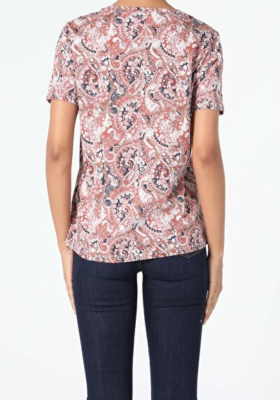 اعرض التفاصيل لـ متعدد الألوان للنساء تي شيرت بأكمام قصيرة